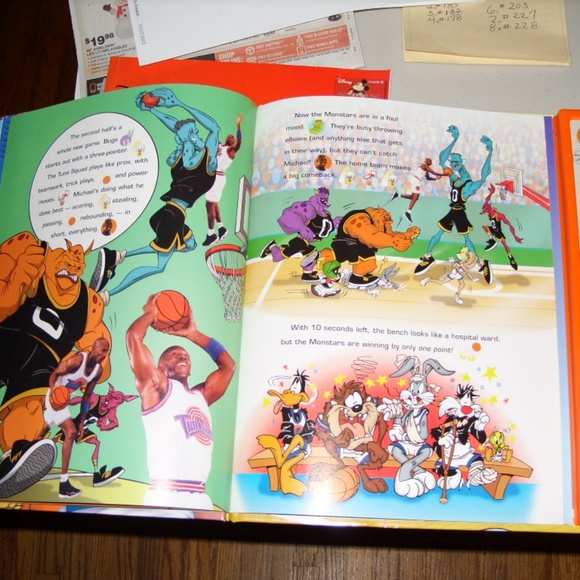 MICHAEL JORDAN BUGS BUNNY SPACE JAM BOOK - Picture 9 of 16